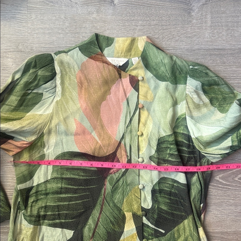 Ted Baker Emilee Leaf Print Top - Picture 14 of 15